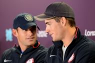 Andy Roddick (L) and John Isner (R) (Source: Getty)